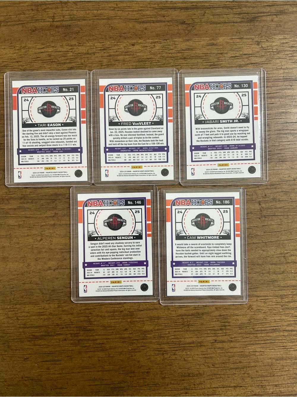 Houston Rockets NBA Haunted Hoops 24-25: Set of 5 cards - Picture 2 of 7